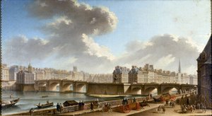 Le Pont-Neuf et la Cité, vus du quai de Conti de Nicolas Jean Baptiste Raguenet