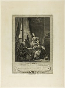 La Toilette, de Monument du Costume Physique et Moral de la fin du Dix-huitième siècle de Nicolas Joseph Voyez