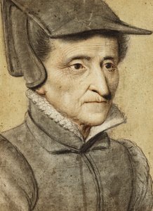 Cabeza de retrato de una anciana