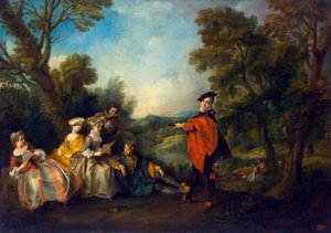 Concierto en el parque, 1720-1743