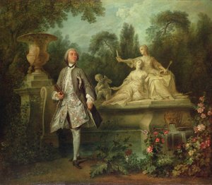 Retrato del actor Grandval, c.1742 (óleo sobre lienzo) de Nicolas Lancret