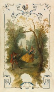 El columpio, c.1723-27 (óleo sobre lienzo) de Nicolas Lancret