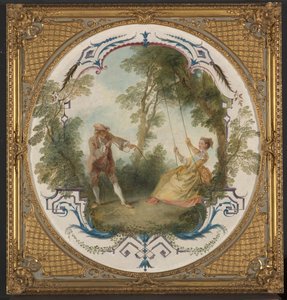 El columpio, c.1724 (óleo sobre lienzo)