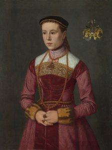Retrato de una joven dama, ca 1561 de Nicolas Neufchatel
