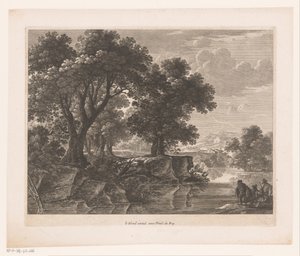 Tres hombres junto a un río de Nicolas Perelle
