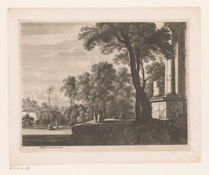 Paisaje con Tobías y el Ángel de Nicolas Perelle