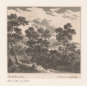 paisaje con arboles de Nicolas Perelle