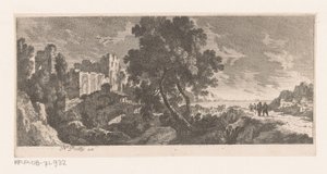 Paisaje con ruinas junto al mar de Nicolas Perelle