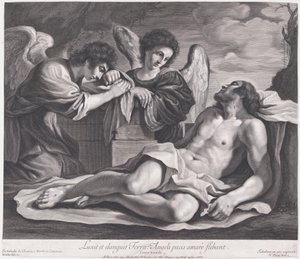 Ángeles llorando sobre el Cristo muerto, ca. 1690-1720 de Nicolas Pitau