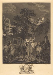 El rapto nocturno de Nicolas Ponce after Pierre Antoine Baudouin