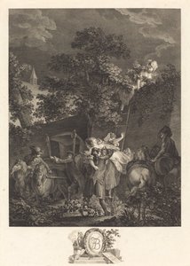 El rapto nocturno de Nicolas Ponce after Pierre Antoine Baudouin