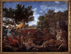 Apolo enamorado de Dafne de Nicolas Poussin