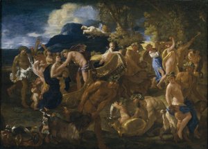 Bacanal o Baco y Ariadna de Nicolas Poussin