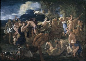 Bacanal o Baco y Ariadna de Nicolas Poussin