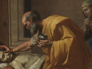 Extremaunción, de los Siete Sacramentos, 1638-40 de Nicolas Poussin
