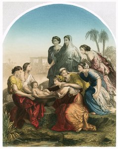 El hallazgo de Moisés de Nicolas Poussin