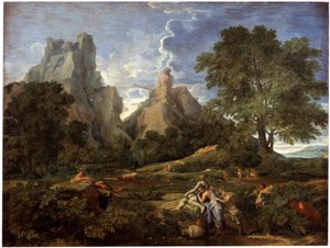 Paisaje con Polifemo, 1649 de Nicolas Poussin