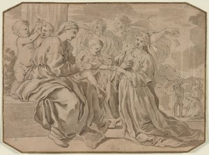 Matrimonio místico de Santa Catalina de Nicolas Poussin