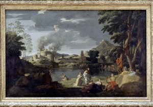 Orfeo y Eurídice de Poussin, Museo del Louvre de Nicolas Poussin