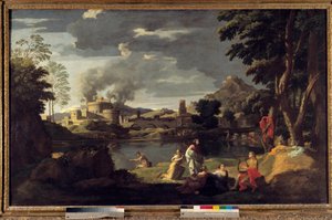 Orfeo y Eurídice de Nicolas Poussin