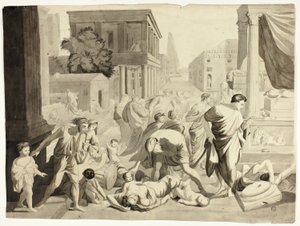 Plaga de Asdod de Nicolas Poussin