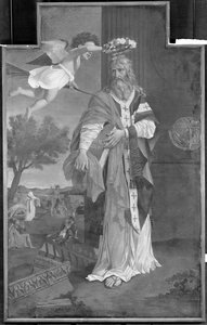 San Denis coronado por un ángel de Nicolas Poussin
