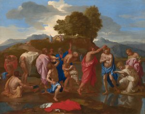 Die Taufe Christi de Nicolas Poussin