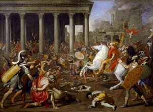 La destrucción de los templos de Jerusalén por Tito de Nicolas Poussin
