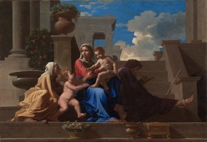 The Holy Family on the Steps de Nicolas Poussin