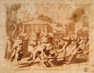 El Rapto de las Sabinas de Nicolas Poussin