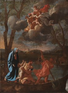 El regreso de la Sagrada Familia a Nazaret, c. 1627 de Nicolas Poussin