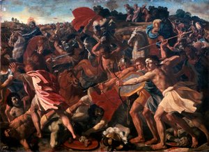 Victoria de Josué sobre los amalecitas, 1625-1626 de Nicolas Poussin