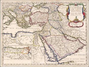 Mapa de 1654 - Estados del Imperio del Gran Señor de los Turcos o Sultán de los Otomanos en Asia, África y Europa