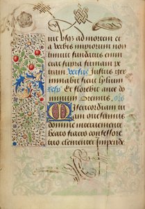 Página de texto decorada de Nicolas Spierinc