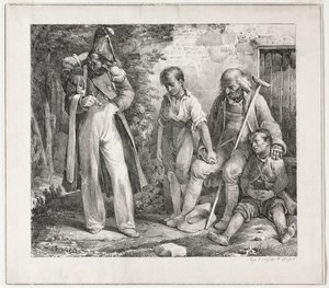 Begging for Alms de Nicolas Toussaint Charlet