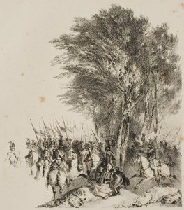 Lanceros en marcha de Nicolas Toussaint Charlet