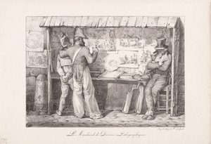 El vendedor de litografías de Nicolas Toussaint Charlet