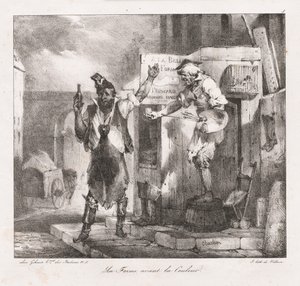 Bocetos litográficos de Charlet: Forma antes que color, 1823
