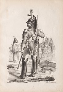 Trajes Militares: Granadero de la Guardia Real de Nicolas Toussaint Charlet
