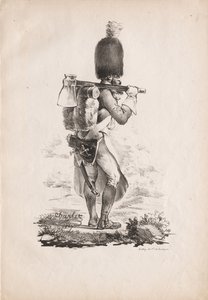 Trajes militares: Zapador de infantería, 1817-1818