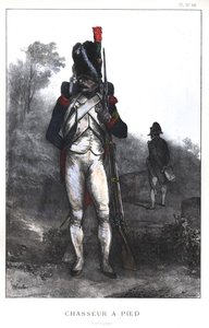Guerras Napoleónicas, Cazador a pie de la Guardia Imperial con uniforme completo, 1845