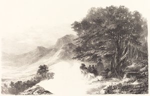 Campesinos descansando en el campo (Paysans se reposant dans la Campagne) de Nicolas Toussaint Charlet