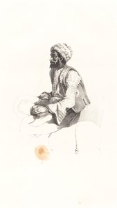Turco sentado de Nicolas Toussaint Charlet
