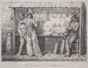El comerciante de litografías de Nicolas Toussaint Charlet
