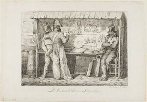 El vendedor de litografías de Nicolas Toussaint Charlet