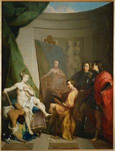 Apeles pinta a Campaspe, amante de Alejandro Magno, también llamada Amor indiscreto ...