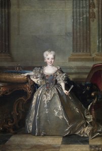Retrato de la infanta Mariana Victoria de Borbón (1718-1781) prometida a Luis XV en 1722