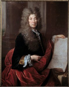 Retrato de Jules Hardouin Mansart, arquitecto y superintendente de los edificios del Rey Luis XIV de Nicolas de Largillière
