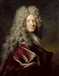 Retrato de un hombre con túnica violeta de Nicolas de Largillière