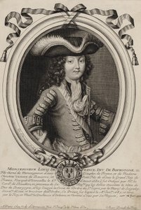 Retrato grabado de Luis, Duque de Borgoña (1682-1712)